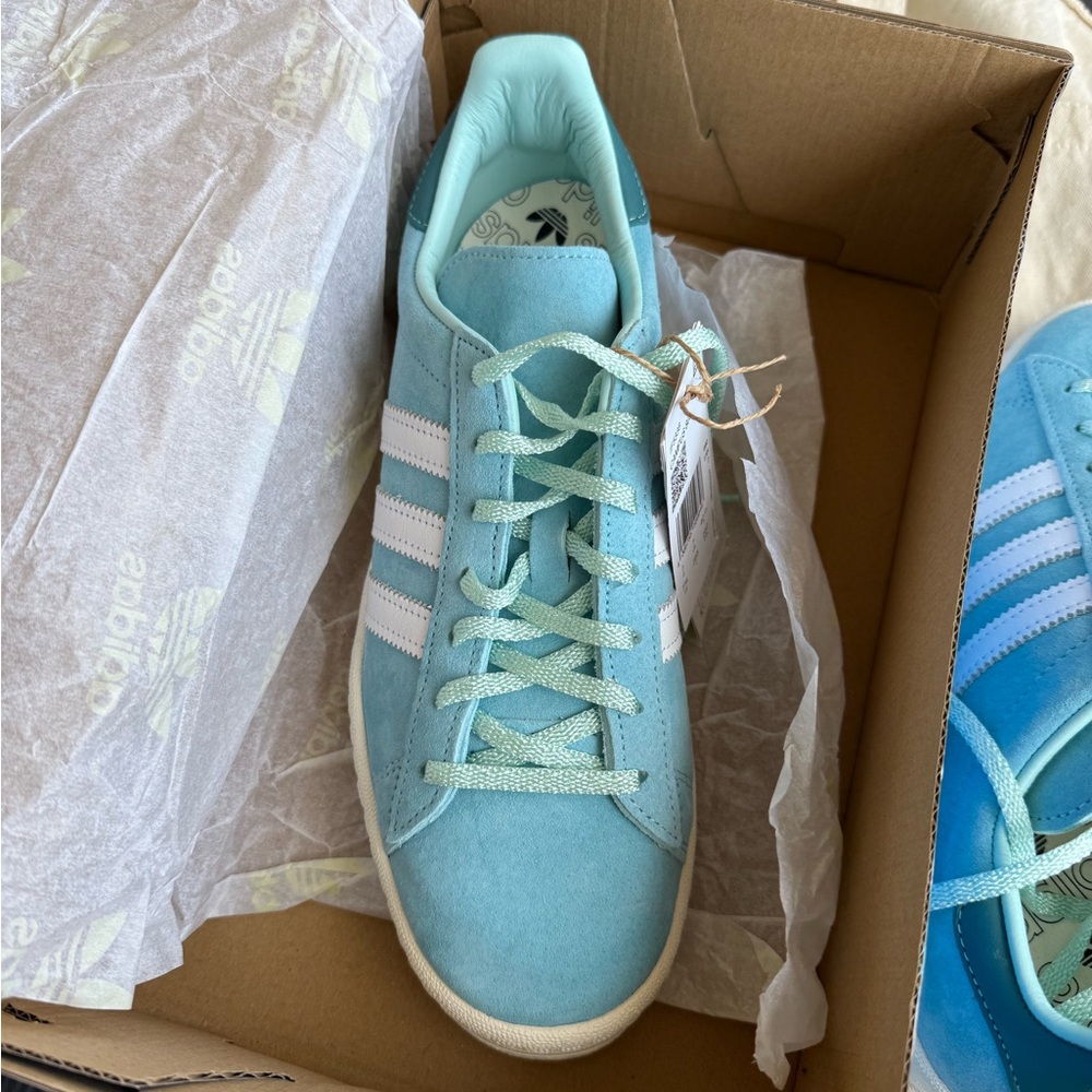 RARE Adidas Club SE from Berlin Adidas Campus 80s | Light Aqua | Mint condition - Picture 4 of 14